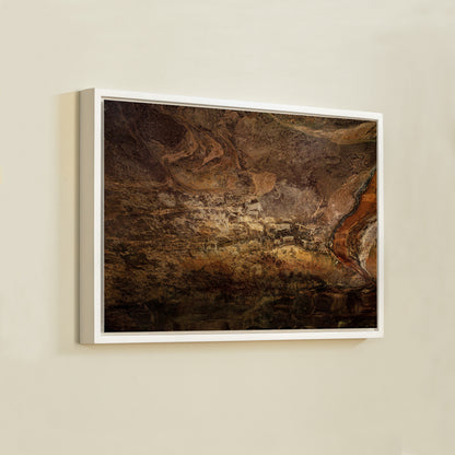 Bhimbetka Cave Paintings, Bhopal – Layers of Prehistoric Art on Ancient Rock | Fine Art Wall Photography Print