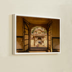 Galta Ji Temple Complex – Frame Within a Frame | Morning Light, Golden Stone & Sacred Depth | Fine Art Wall Photography Print