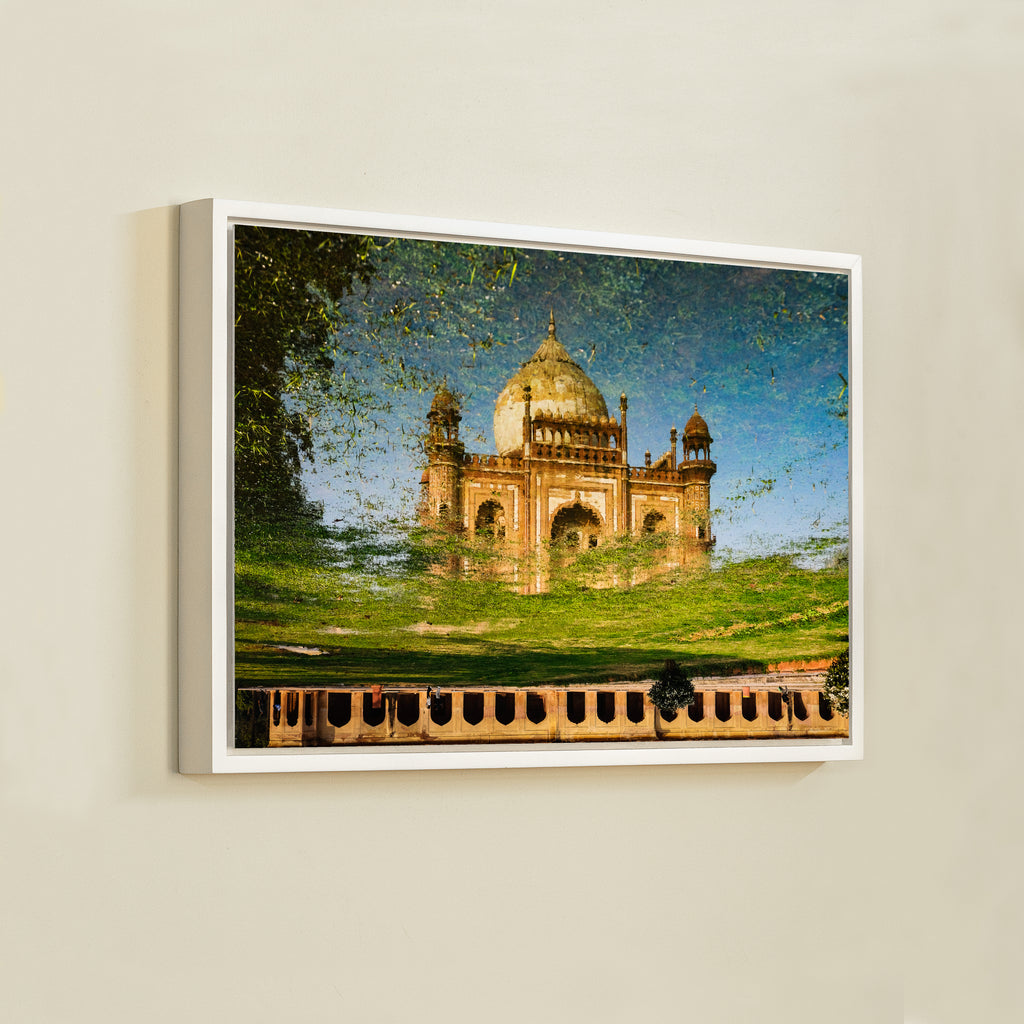 Safdarjung Tomb – Captured in Reflection | Astounding Symmetry & Mughal Grandeur | Fine Art Wall Photography Print