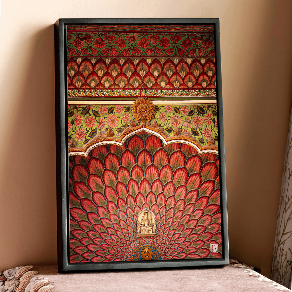 City Palace Jaipur – The Red Door (Autumn) | Four Seasons Series Fine Art Wall Photography Print