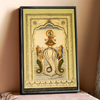 Krishna on the Nagas – Poddar Haveli, Shekhawati | Mythological Fresco Fine Art Wall Photography Print