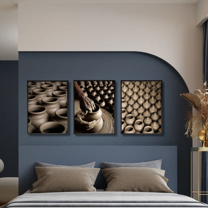 Delhi Potters Village – Clay, Craft & Pattern | DPR Series Fine Art Wall Photography Print