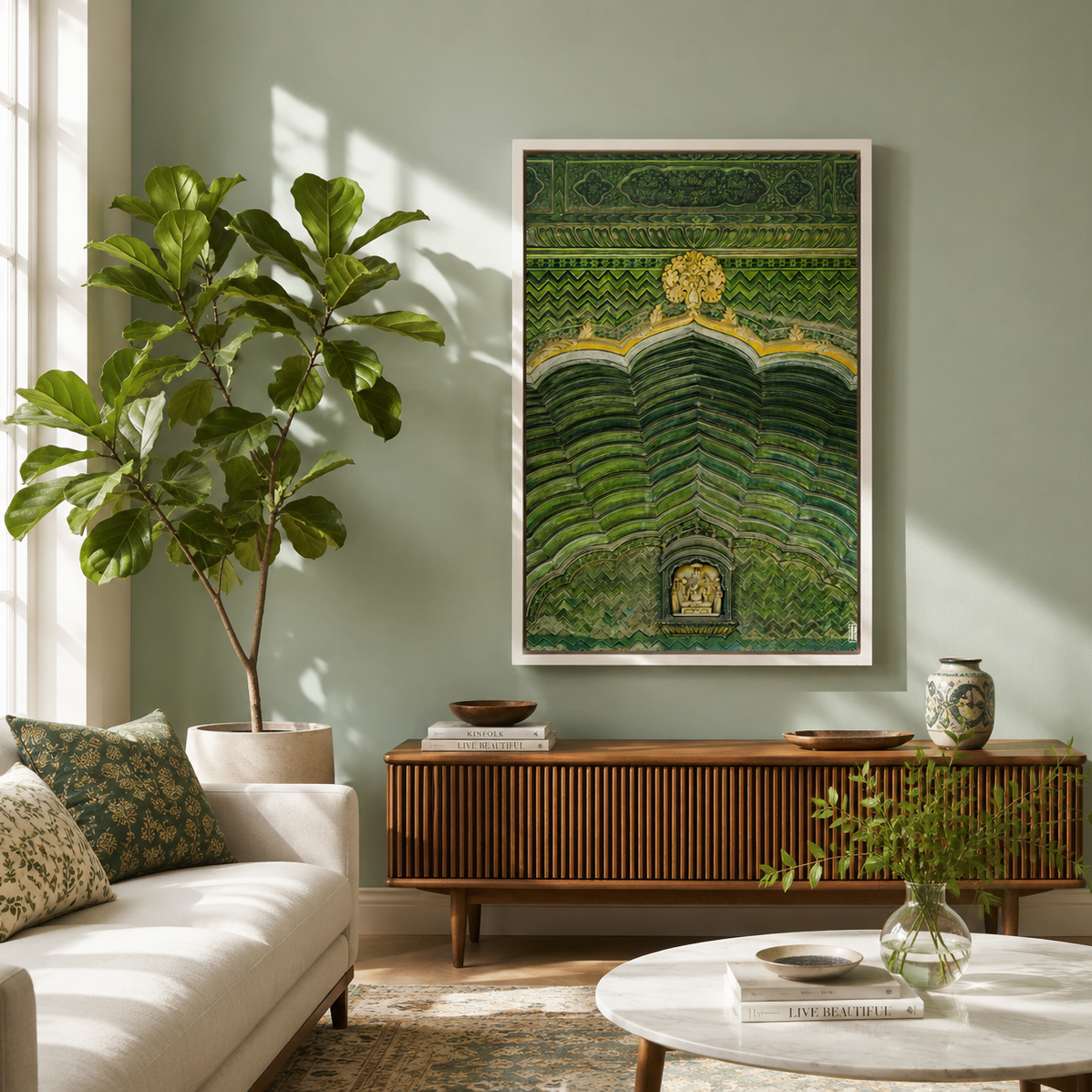 City Palace Jaipur – The Green Door (Spring) | Four Seasons Series Fine Art Wall Photography Print