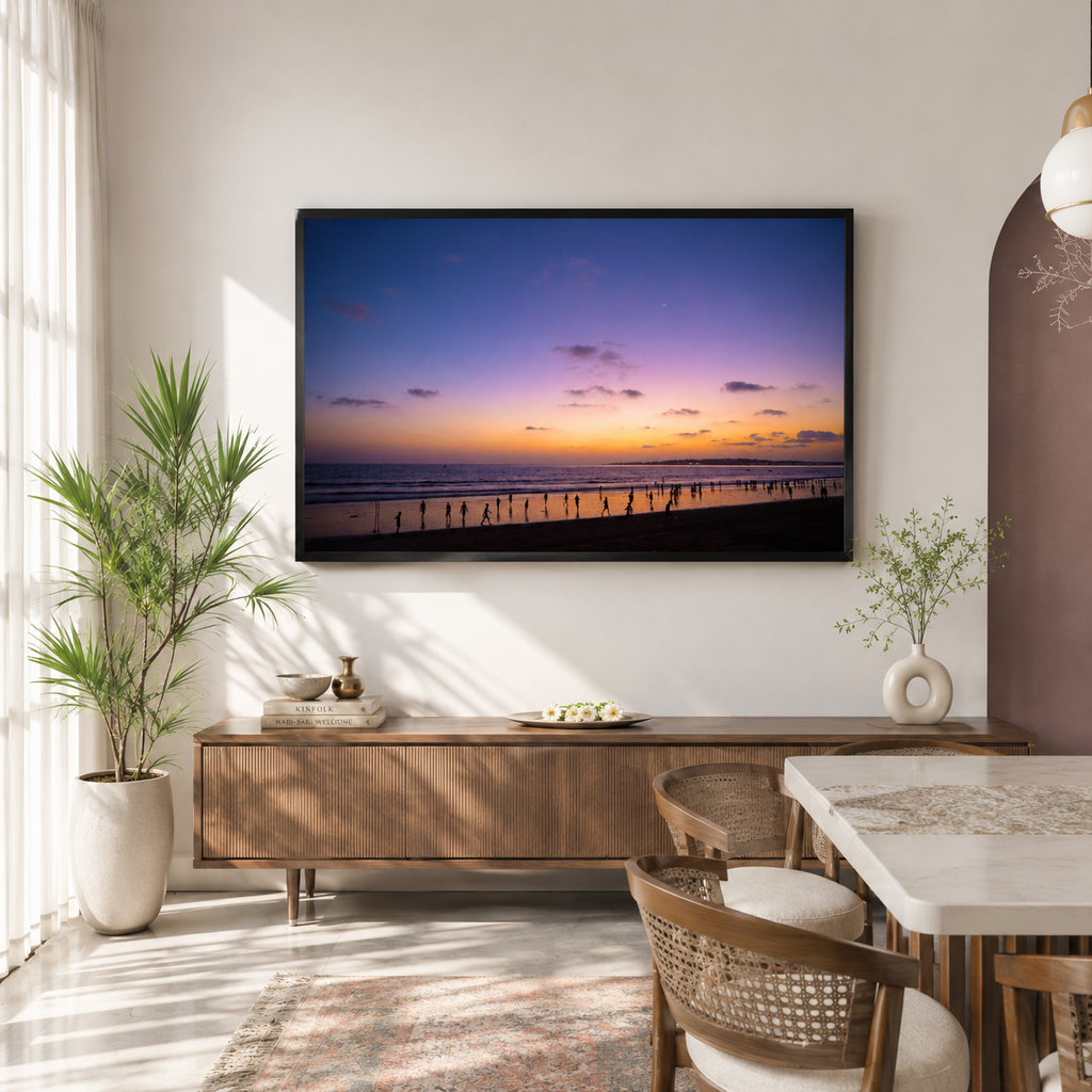 Versova Beach, Mumbai – Twilight Silhouettes on the Shore | Fine Art Wall Photography Print