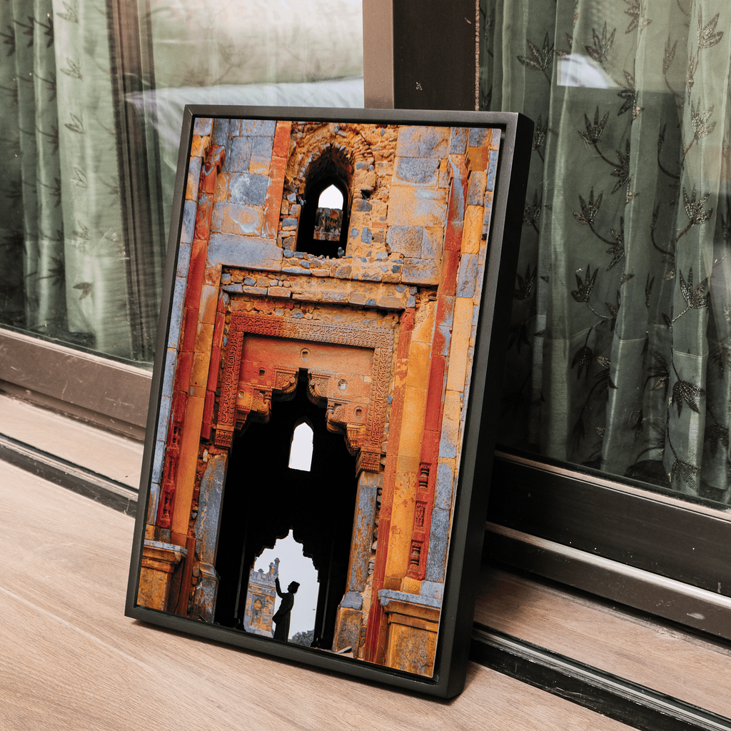 Lodhi Tomb – Winter Evening Light & Silhouette | Frame Within a Frame | Indian Heritage Fine Art Wall Photography Print