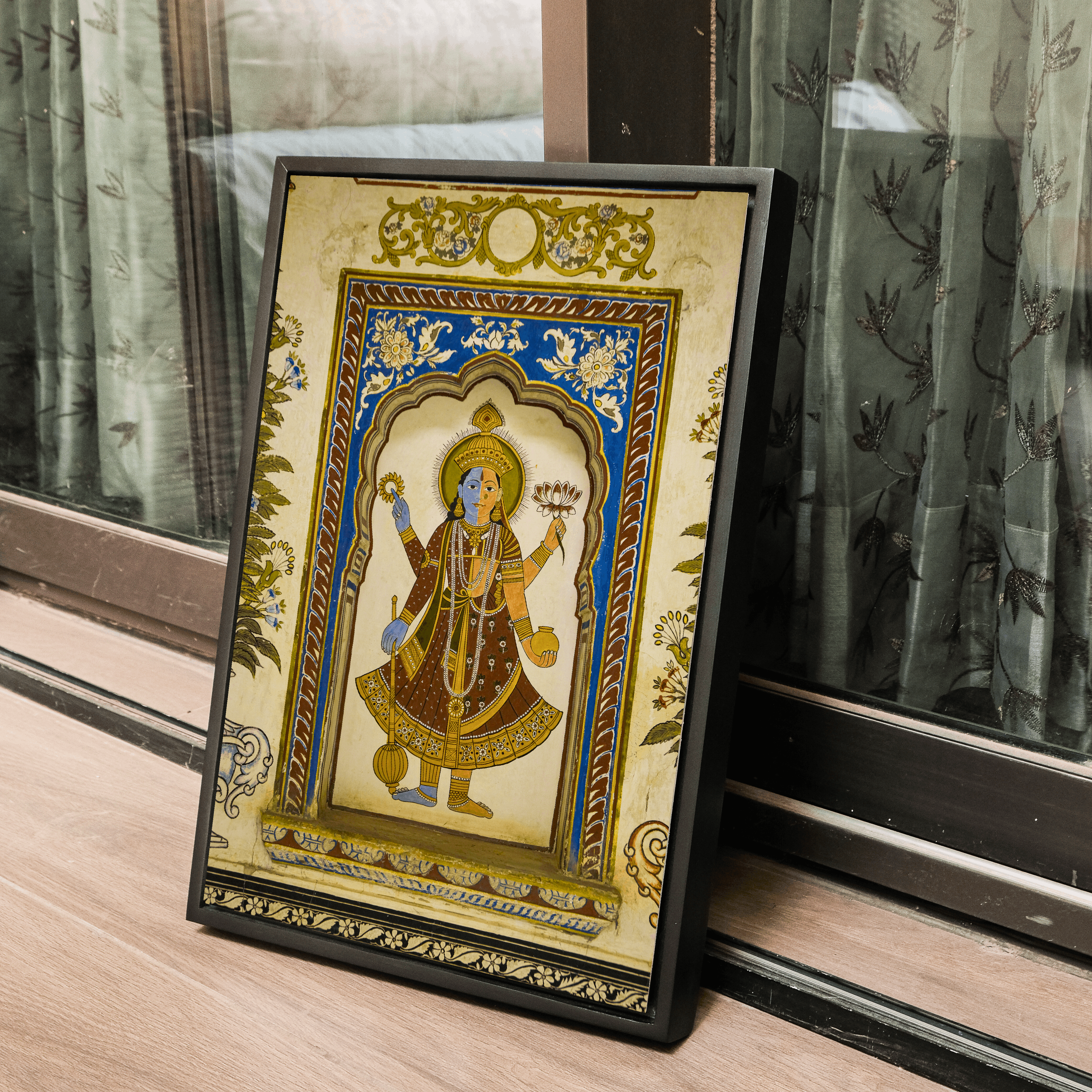Ardhnareshwar Fresco – Poddar Haveli, Shekhawati | Ancient Rajasthan Fine Art Wall Photography Print