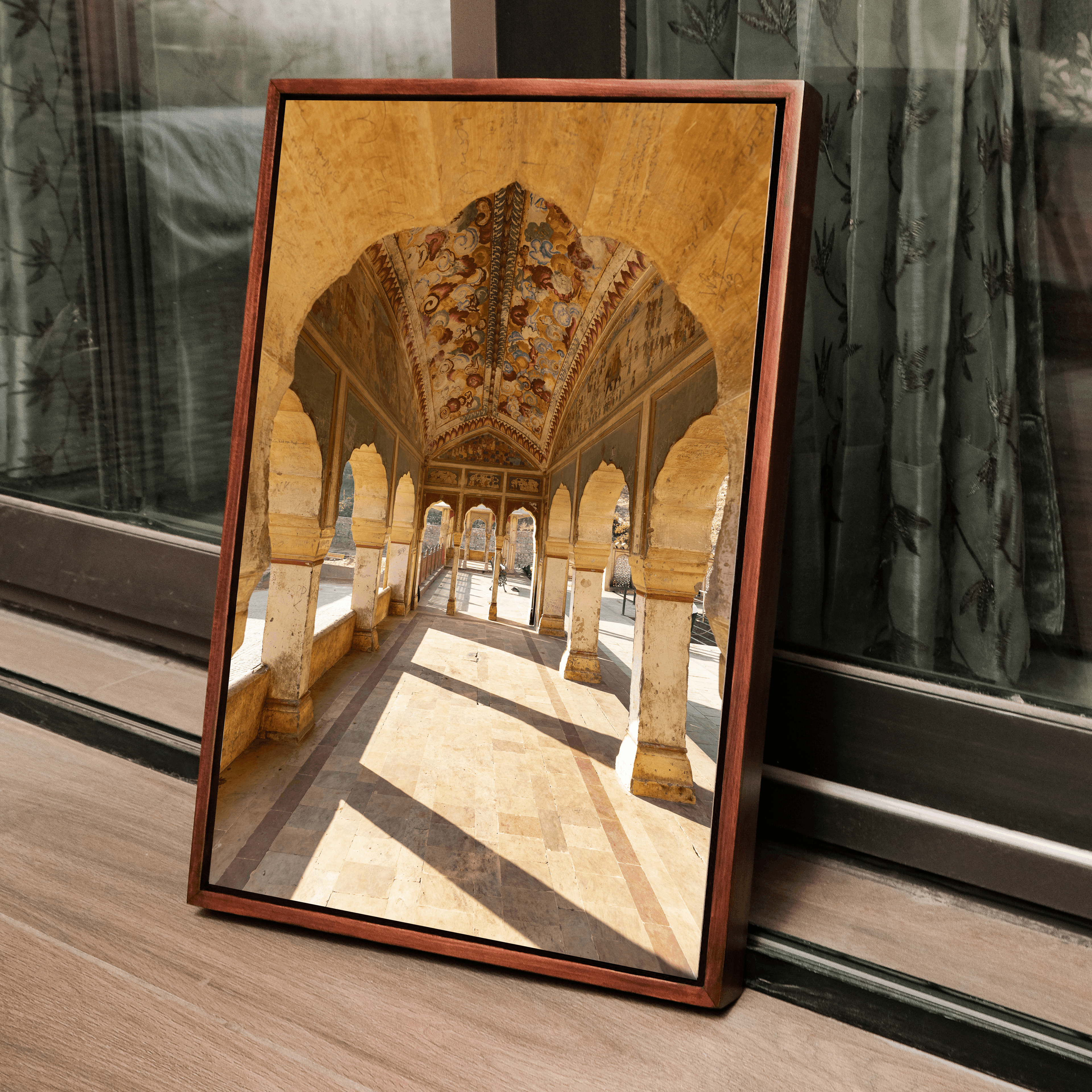 Galta Ji – Morning Light Through the Sacred Arches | Jaipur Fine Art Wall Photography Print