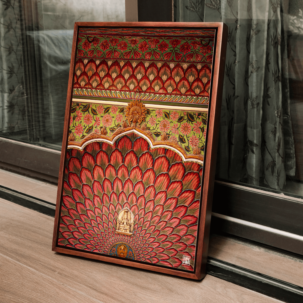 City Palace Jaipur – The Red Door (Autumn) | Four Seasons Series Fine Art Wall Photography Print