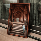Red Fort Delhi – Footsteps at Diwan-i-Aam | Two Women, One Story Fine Art Wall Photography Print