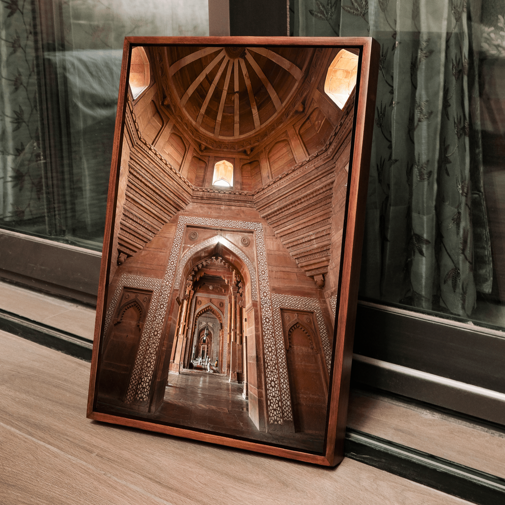 Fatehpur Sikri – The Hallway of Jami Masjid | Layered Arches Fine Art Wall Photography Print