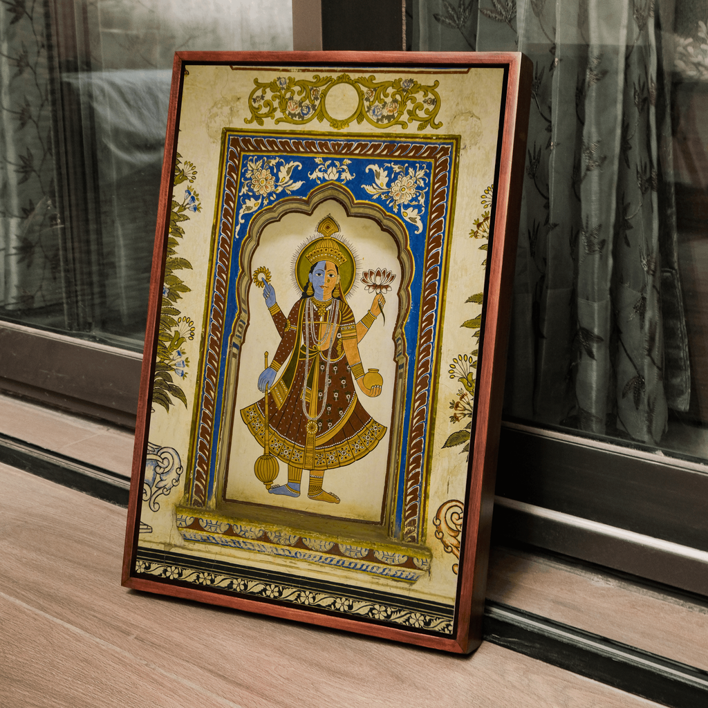 Ardhnareshwar Fresco – Poddar Haveli, Shekhawati | Ancient Rajasthan Fine Art Wall Photography Print