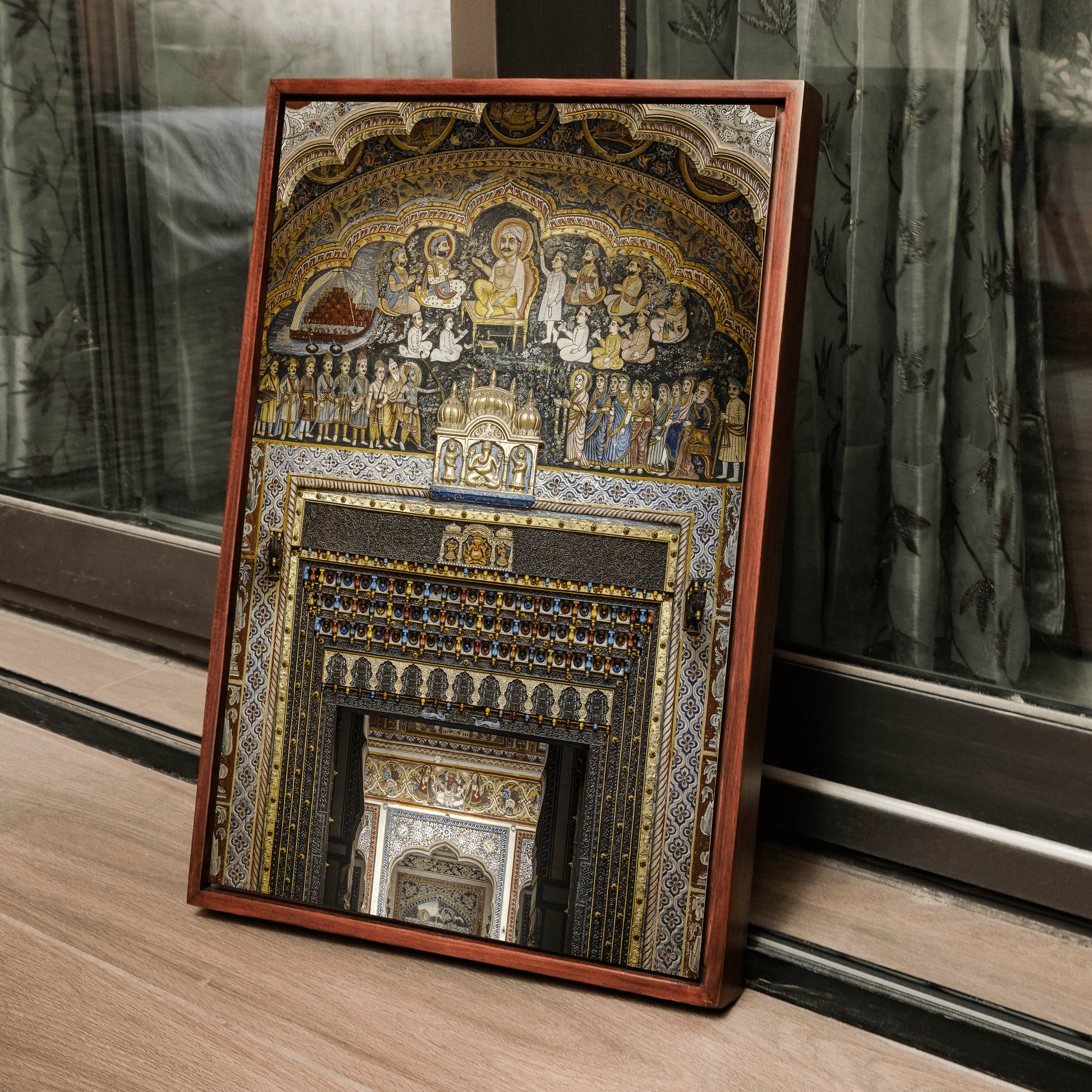 Shekhawati Haveli Fresco Door – Rajasthan | Architecture & Painting United Fine Art Wall Photography Print