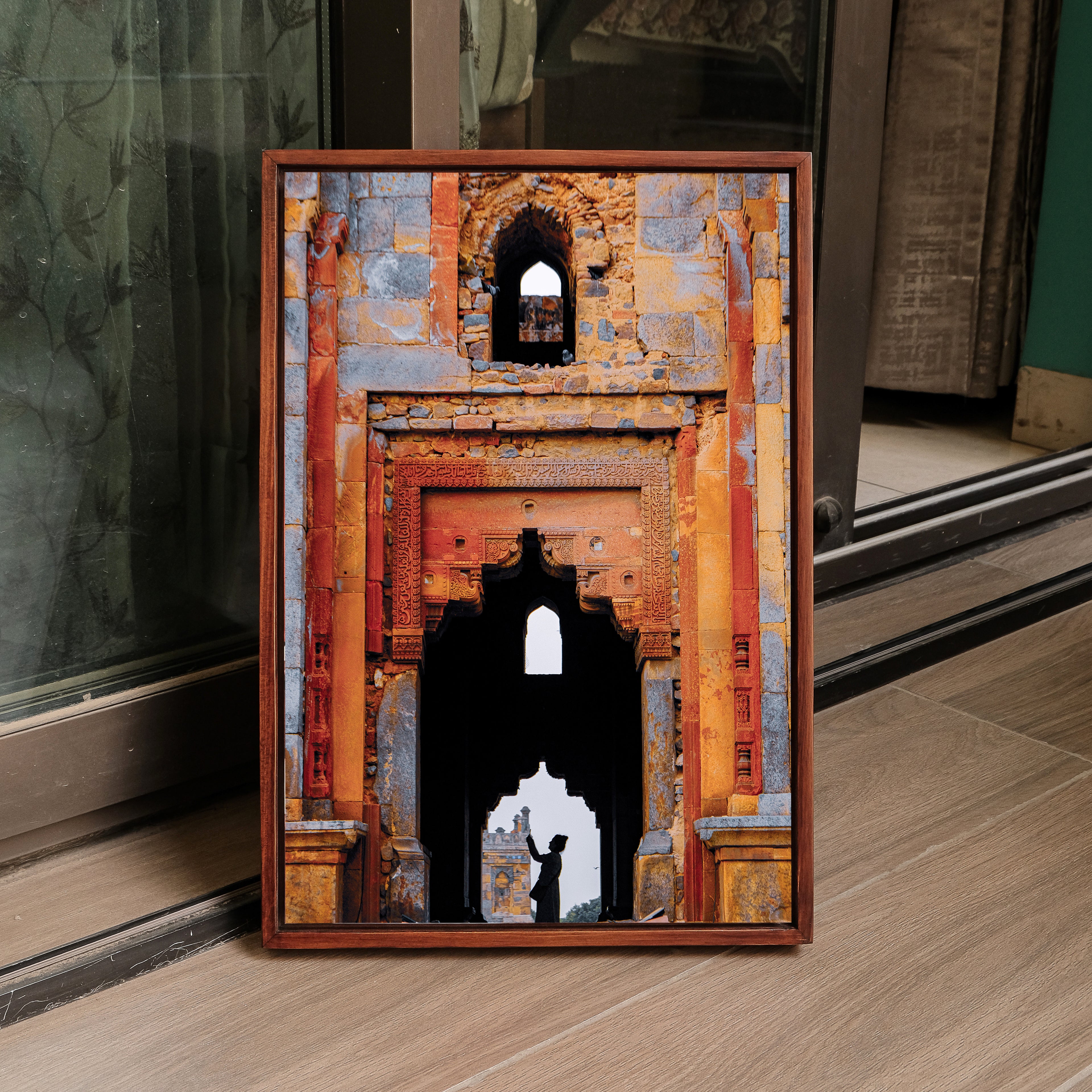 Lodhi Tomb – Winter Evening Light & Silhouette | Frame Within a Frame | Indian Heritage Fine Art Wall Photography Print