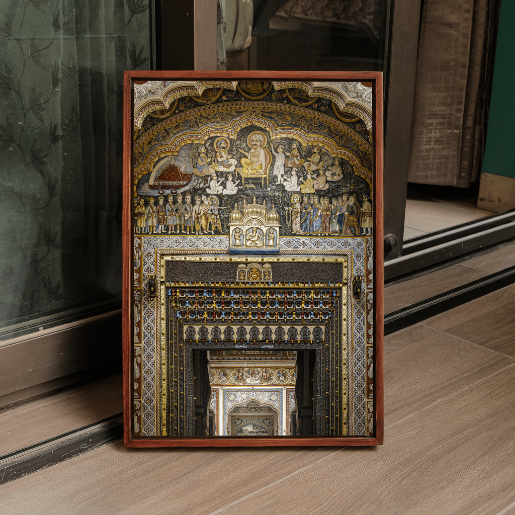 Shekhawati Haveli Fresco Door – Rajasthan | Architecture & Painting United Fine Art Wall Photography Print