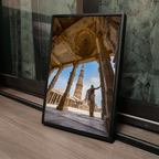 Qutub Minar Complex – A Woman in the Ancient Light | Fine Art Wall Photography Print