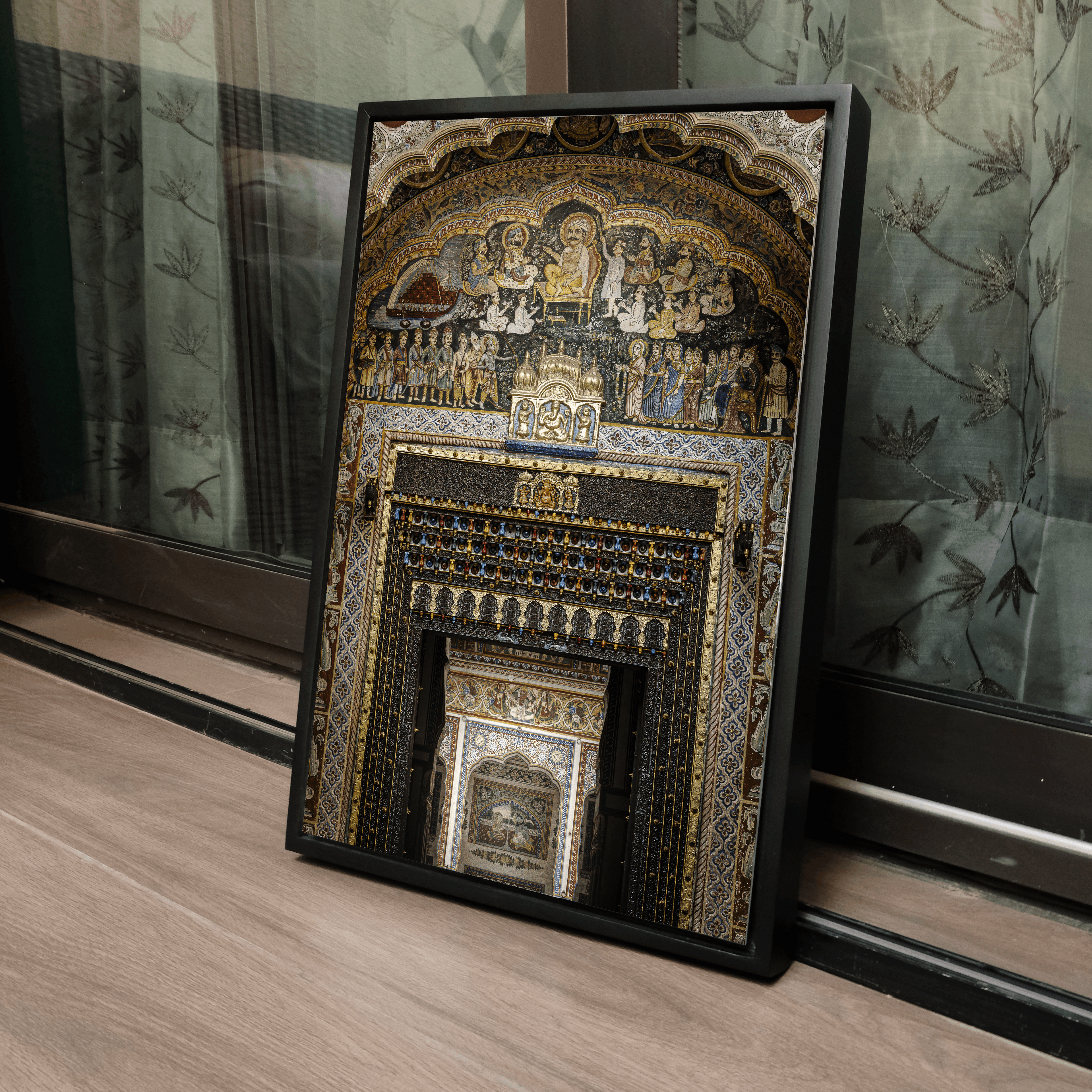 Shekhawati Haveli Fresco Door – Rajasthan | Architecture & Painting United Fine Art Wall Photography Print
