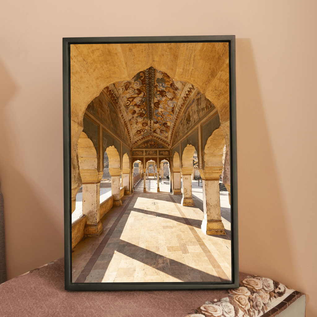 Galta Ji – Morning Light Through the Sacred Arches | Jaipur Fine Art Wall Photography Print