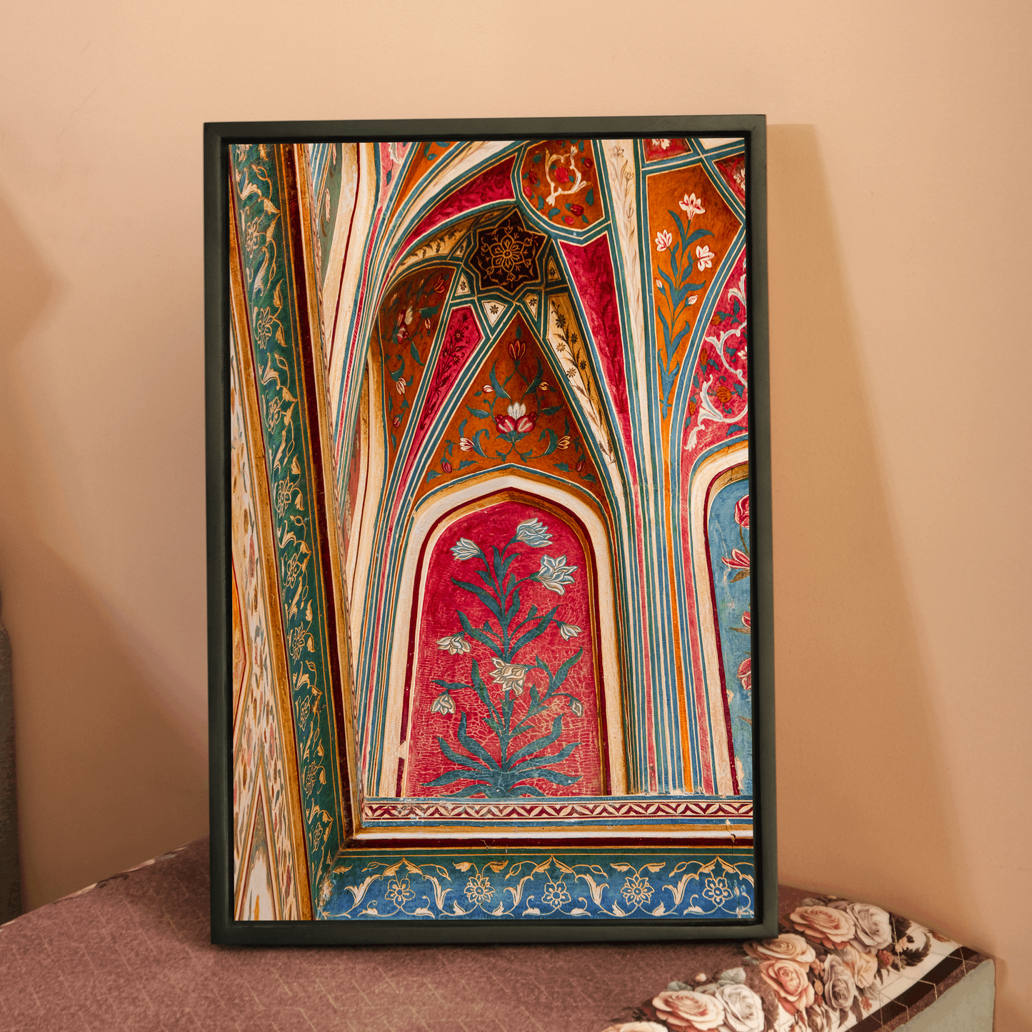 Ganesh Pol Frescos – Amer Fort Jaipur | Colourful Patterns & Rajput Splendour Fine Art Wall Photography Print