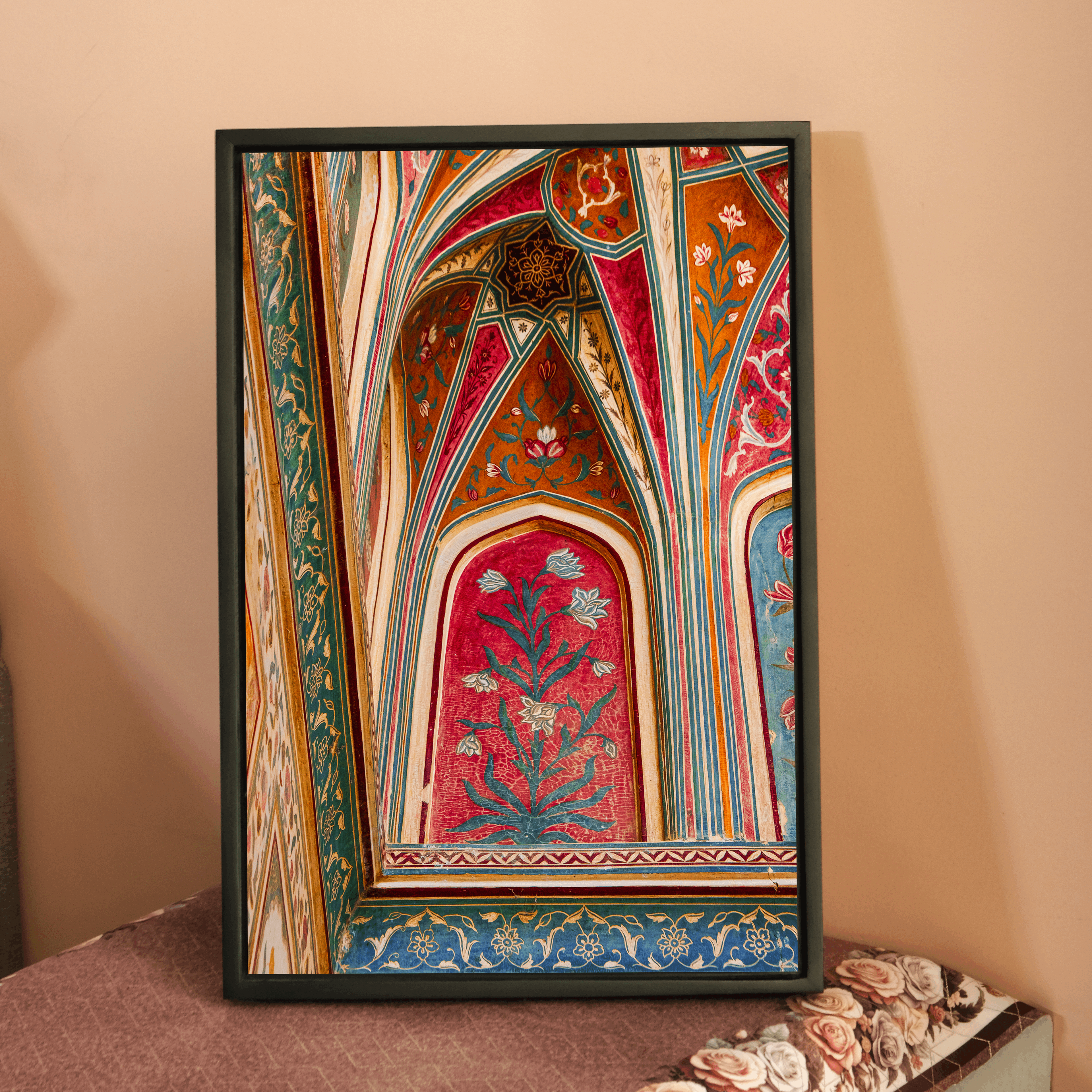 Ganesh Pol Frescos – Amer Fort Jaipur | Colourful Patterns & Rajput Splendour Fine Art Wall Photography Print