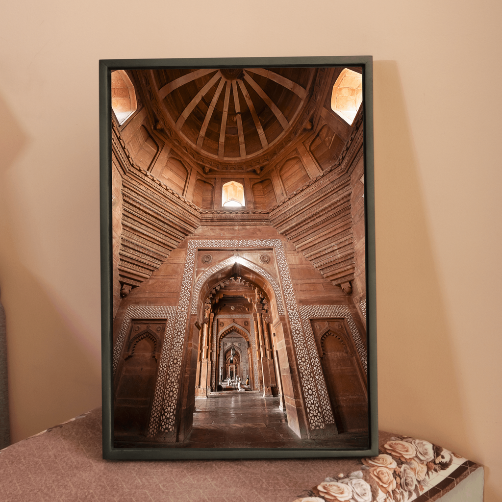 Fatehpur Sikri – The Hallway of Jami Masjid | Layered Arches Fine Art Wall Photography Print