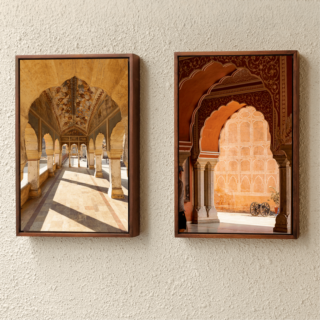 Galta Ji – Morning Light Through the Sacred Arches | Jaipur Fine Art Wall Photography Print