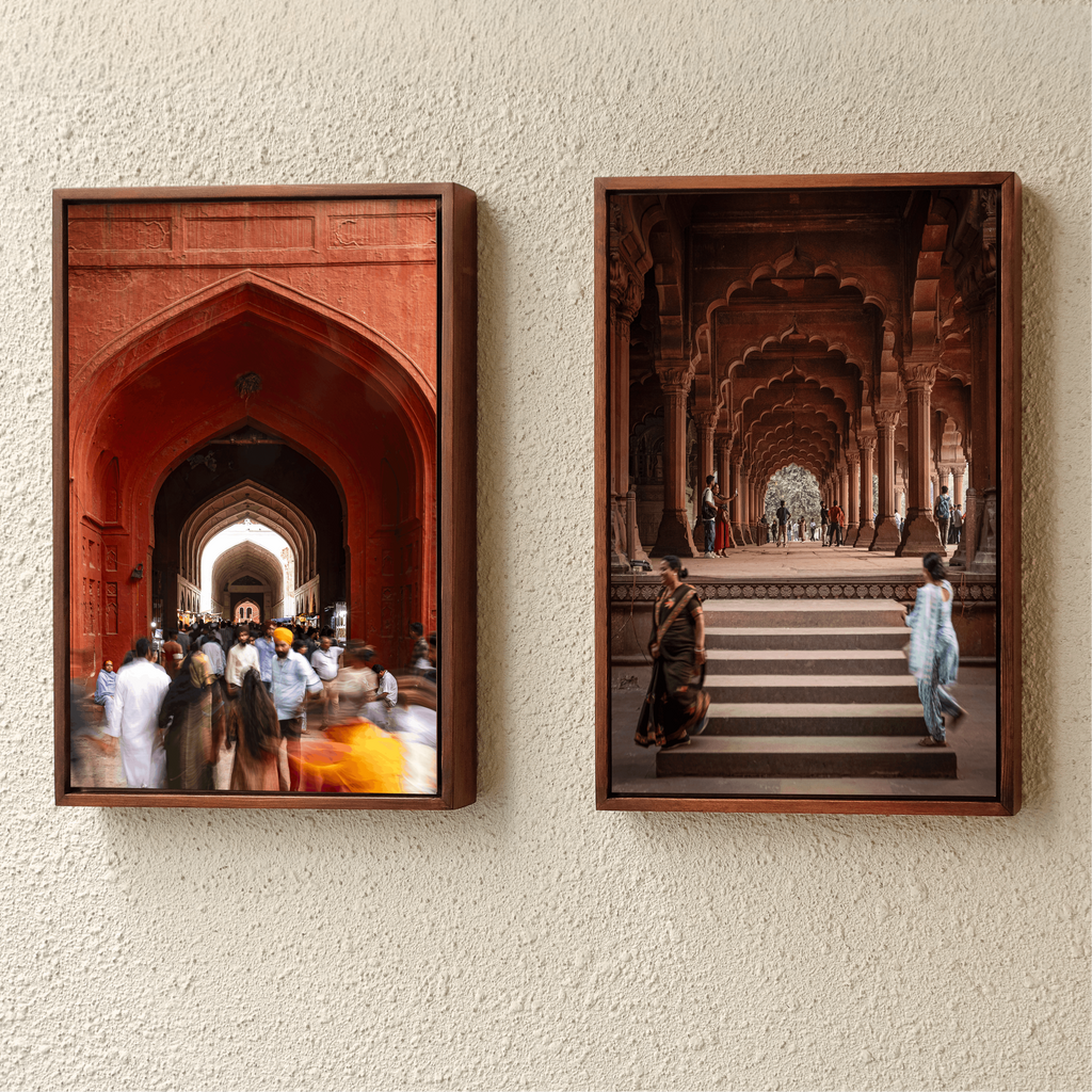 Red Fort Delhi – Footsteps at Diwan-i-Aam | Two Women, One Story Fine Art Wall Photography Print