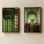Rang Ji Temple Pushkar – The Daily Ritual | Priests at Prayer Fine Art Wall Photography Print