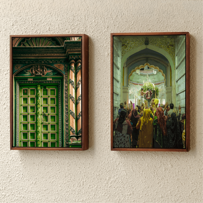 Rang Ji Temple Pushkar – The Daily Ritual | Priests at Prayer Fine Art Wall Photography Print