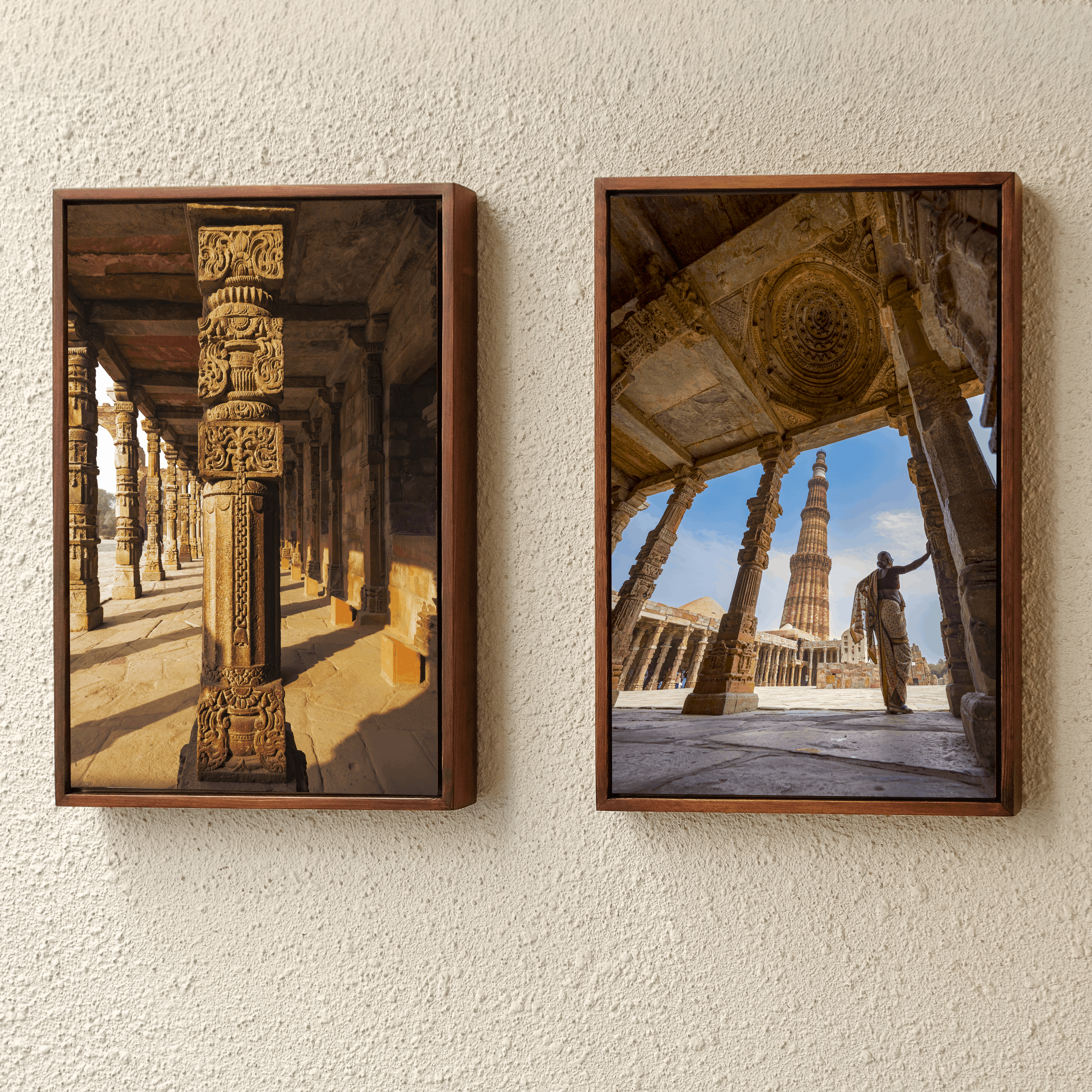 Qutub Complex – Pillars in Morning Light | Stone, Sun & the Story of Indian Heritage | Fine Art Wall Photography Print
