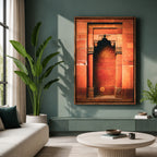 Purana Qila Delhi – Receding Arches & Warm Stone | Architectural Depth Fine Art Wall Photography Print