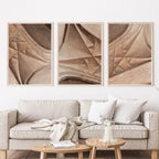Akbar's Tomb, Sikandra – Arch Geometry Triptych | Ancient Stone, Modern Eye | Fine Art Wall Photography Print