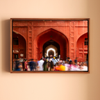 Red Fort Delhi – Bazaar Lanes, Mughal Arches & the Flow of Life | Fine Art Wall Photography Print