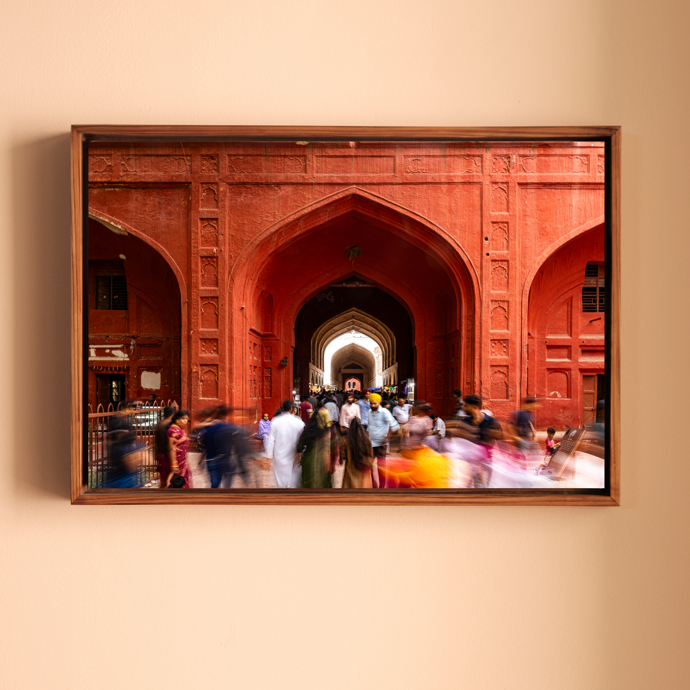 Red Fort Delhi – Bazaar Lanes, Mughal Arches & the Flow of Life | Fine Art Wall Photography Print