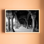 Red Fort Delhi – Diwan-i-Aam Arches & Columns in Black & White | Fine Art Wall Photography Print