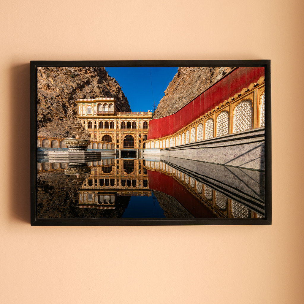 Galtaji Temple Jaipur – Sacred Kund Reflection, Aravalli Gorge & Ancient Heritage | Fine Art Wall Photography Print