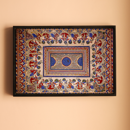Krishna Raas Leela – Shekhawati Fresco Ceiling Art from Mandawa Havelis | Fine Art Wall Photography Print