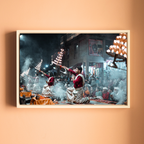 Ganga Aarti Varanasi – The Ethereal Ritual of Fire, Smoke & Devotion | Fine Art Wall Photography Print