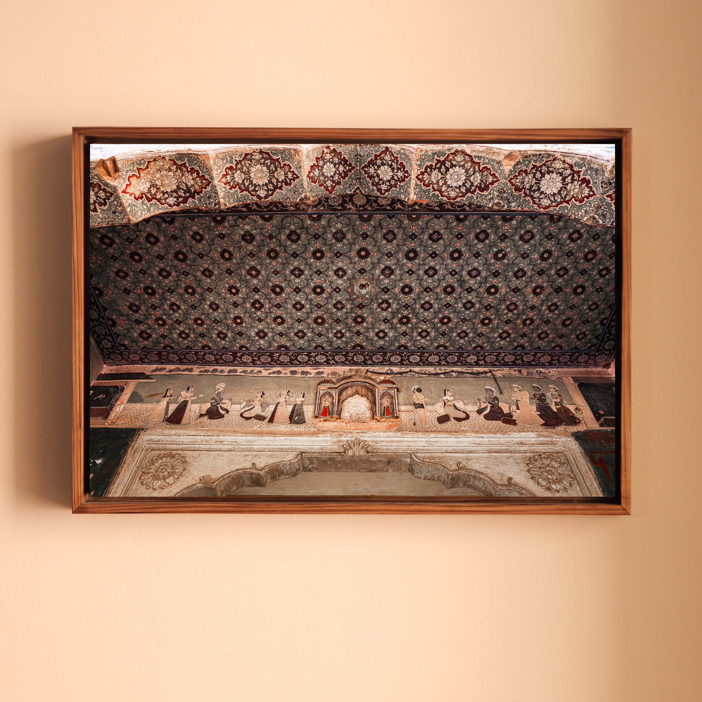 Galtaji Temple – Inner Wall Frescoes of Indian Mythology, Jaipur | Fine Art Wall Photography Print