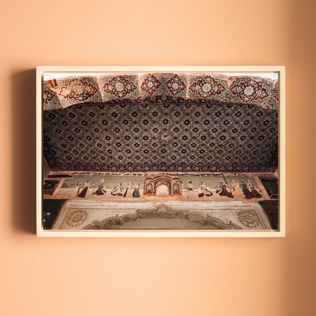Galtaji Temple – Inner Wall Frescoes of Indian Mythology, Jaipur | Fine Art Wall Photography Print
