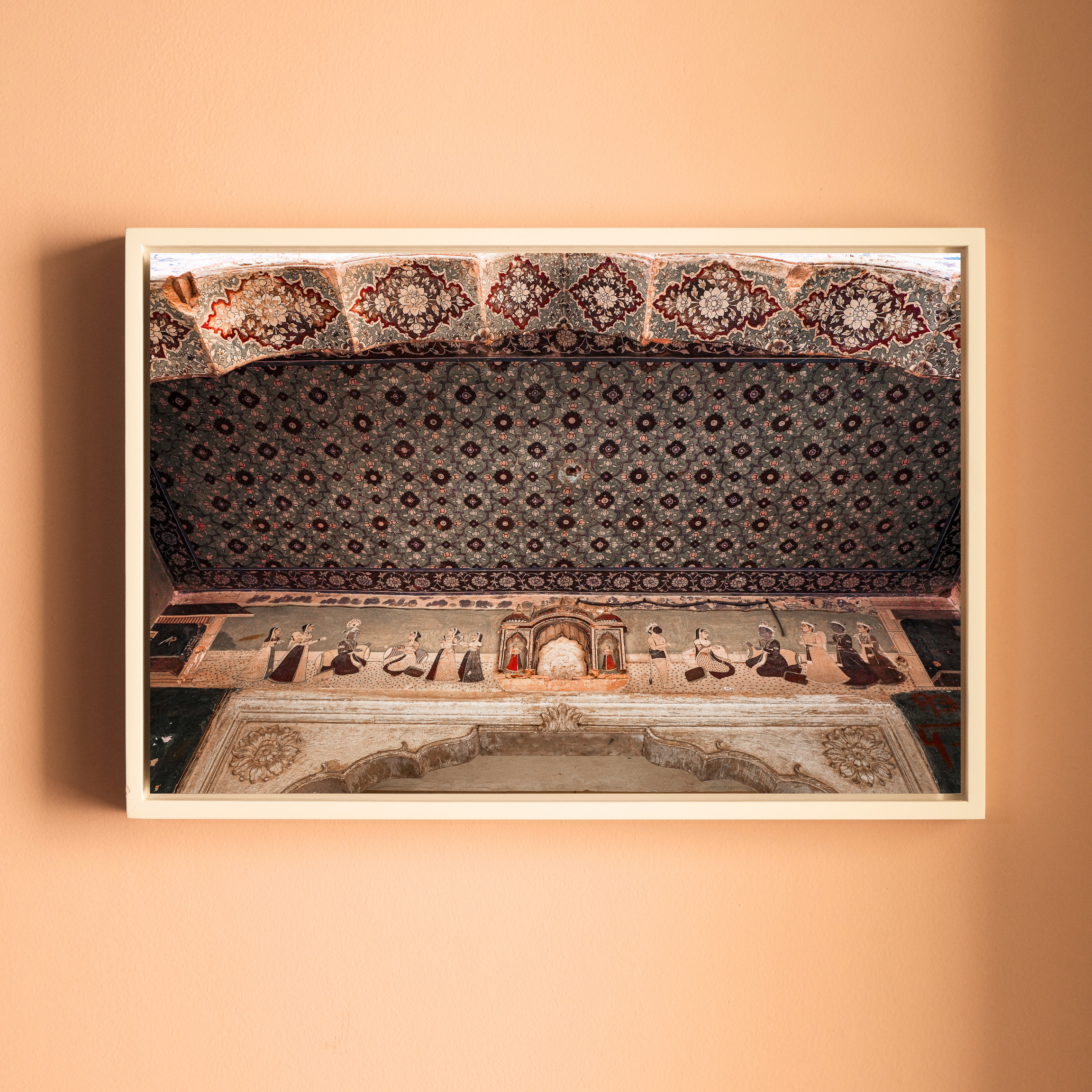 Galtaji Temple – Inner Wall Frescoes of Indian Mythology, Jaipur | Fine Art Wall Photography Print