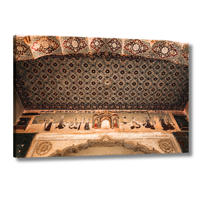 Galtaji Temple – Inner Wall Frescoes of Indian Mythology, Jaipur | Fine Art Wall Photography Print