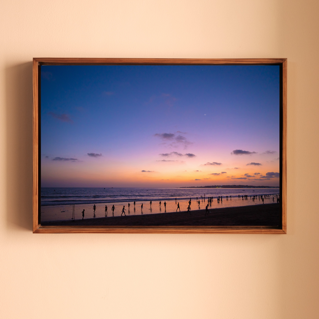 Versova Beach, Mumbai – Twilight Silhouettes on the Shore | Fine Art Wall Photography Print