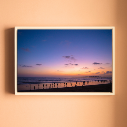 Versova Beach, Mumbai – Twilight Silhouettes on the Shore | Fine Art Wall Photography Print