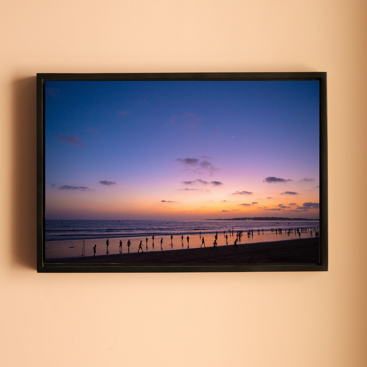 Versova Beach, Mumbai – Twilight Silhouettes on the Shore | Fine Art Wall Photography Print