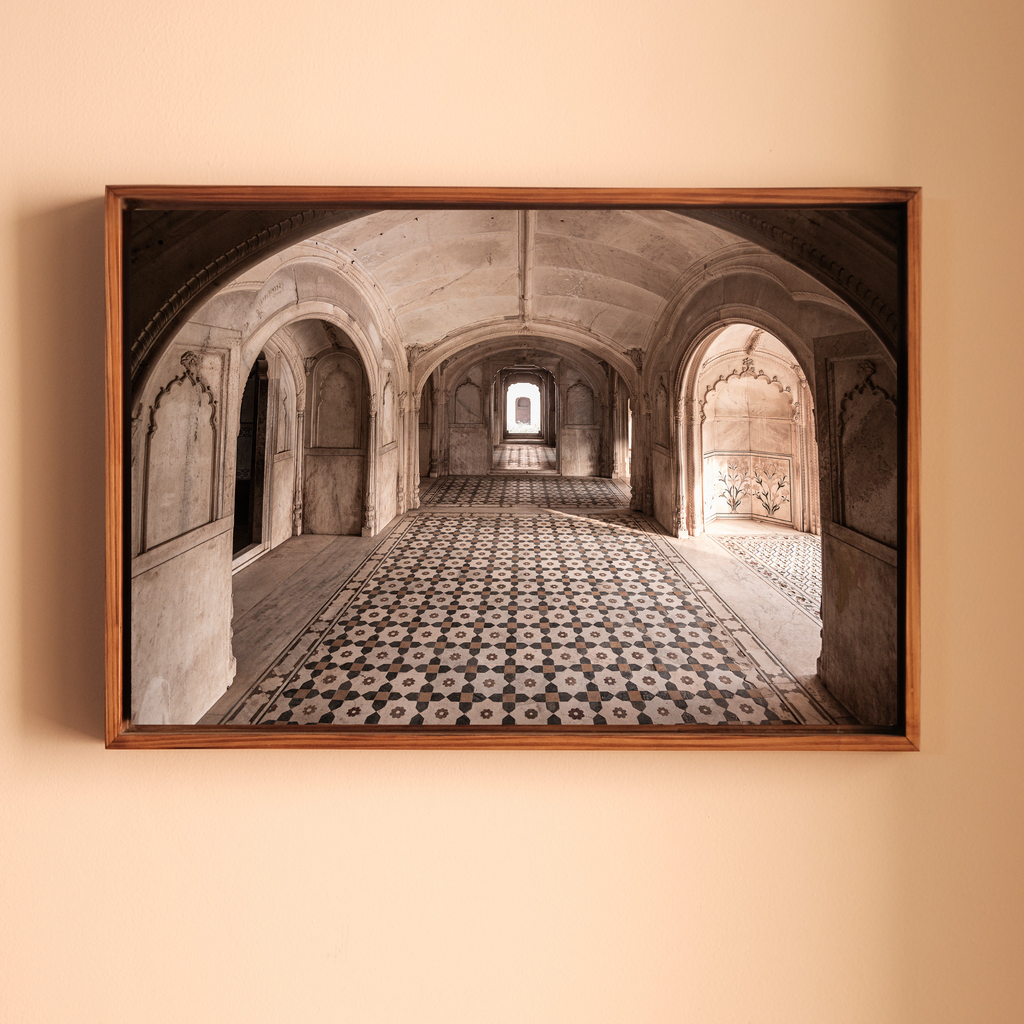 Deeg Palace, Rajasthan – Symmetry & Stillness Inside the Palace | Fine Art Wall Photography Print