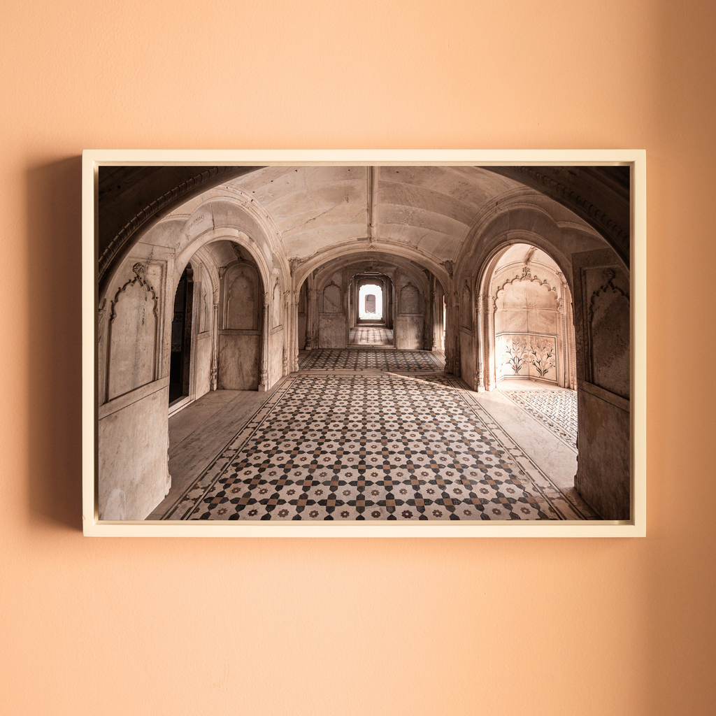 Deeg Palace, Rajasthan – Symmetry & Stillness Inside the Palace | Fine Art Wall Photography Print