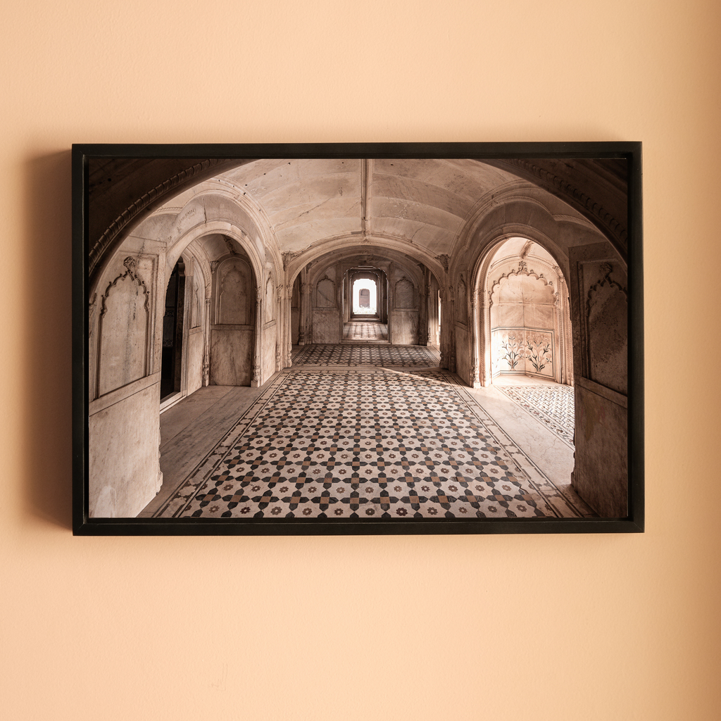 Deeg Palace, Rajasthan – Symmetry & Stillness Inside the Palace | Fine Art Wall Photography Print