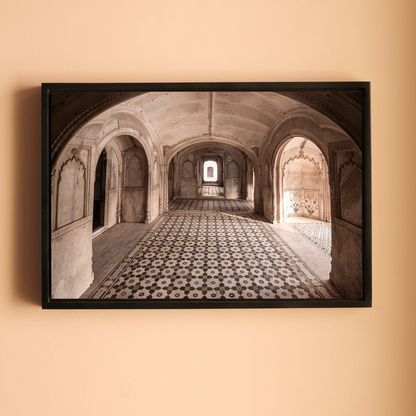 Deeg Palace, Rajasthan – Symmetry & Stillness Inside the Palace | Fine Art Wall Photography Print