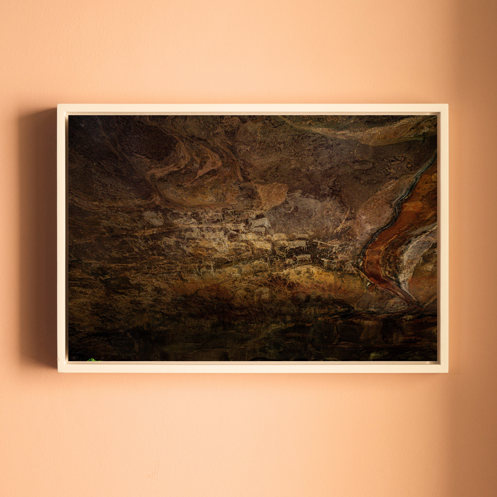 Bhimbetka Cave Paintings, Bhopal – Layers of Prehistoric Art on Ancient Rock | Fine Art Wall Photography Print