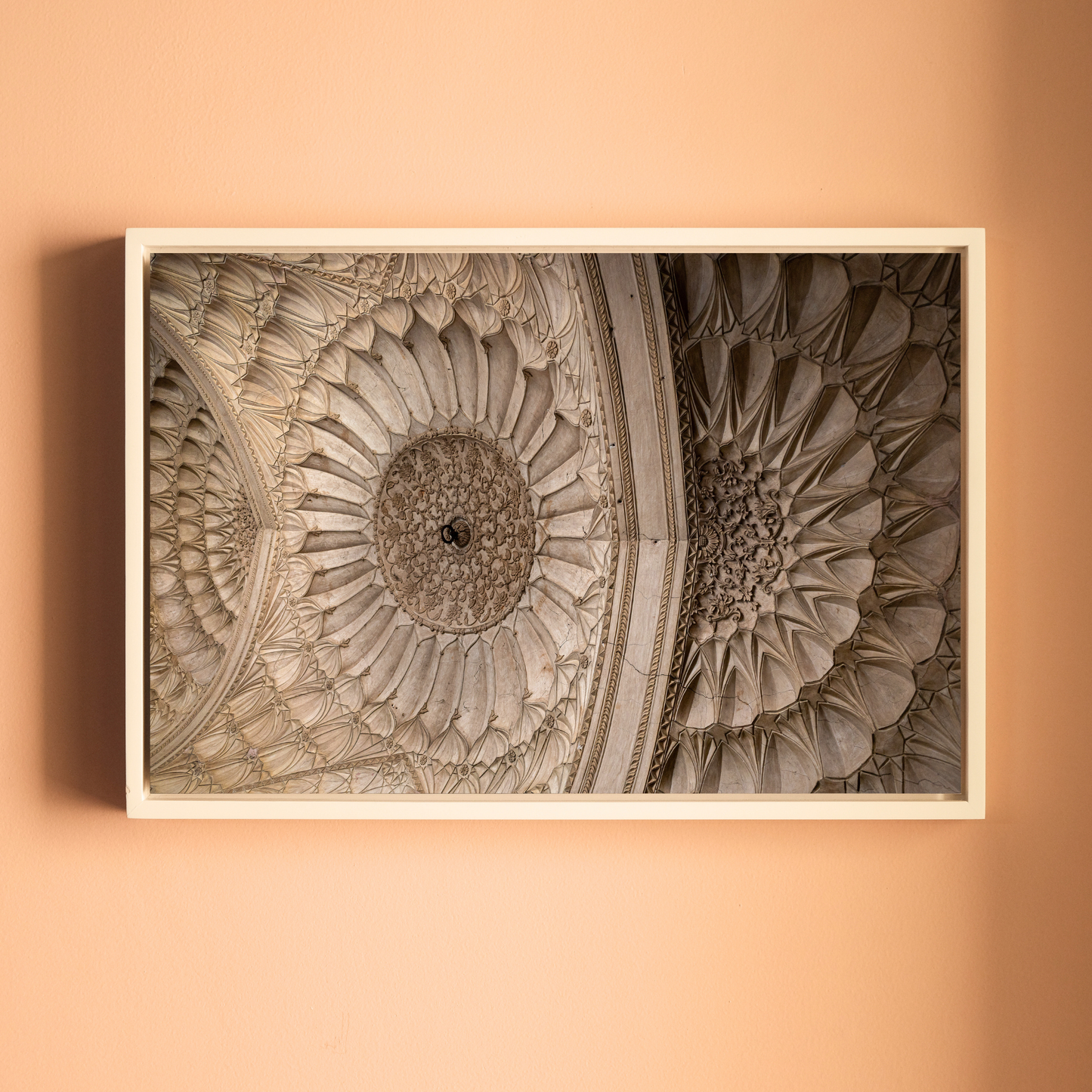 Safdarjung Tomb – Ceiling Chakras, Intricate Mughal Plasterwork | Fine Art Wall Photography Print